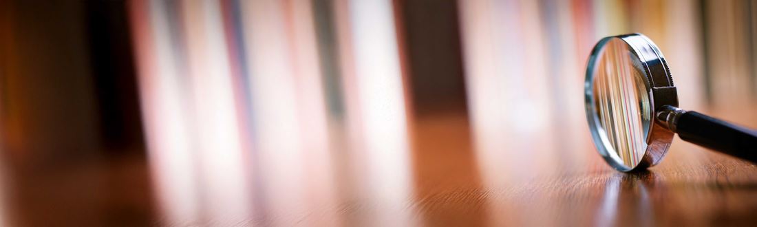 magnify glass on table