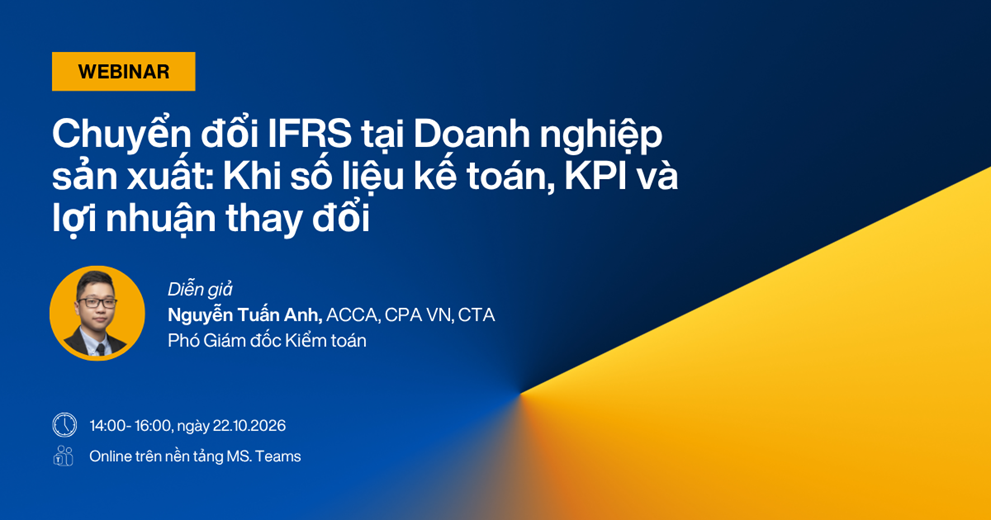 [Webinar] IFRS Conversion for Manufacturing Enterprises: When Accounting Figures, KPIs and Profit Change