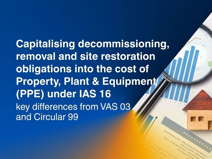 Capitalisation of decommissioning and restoration obligations under IAS 16