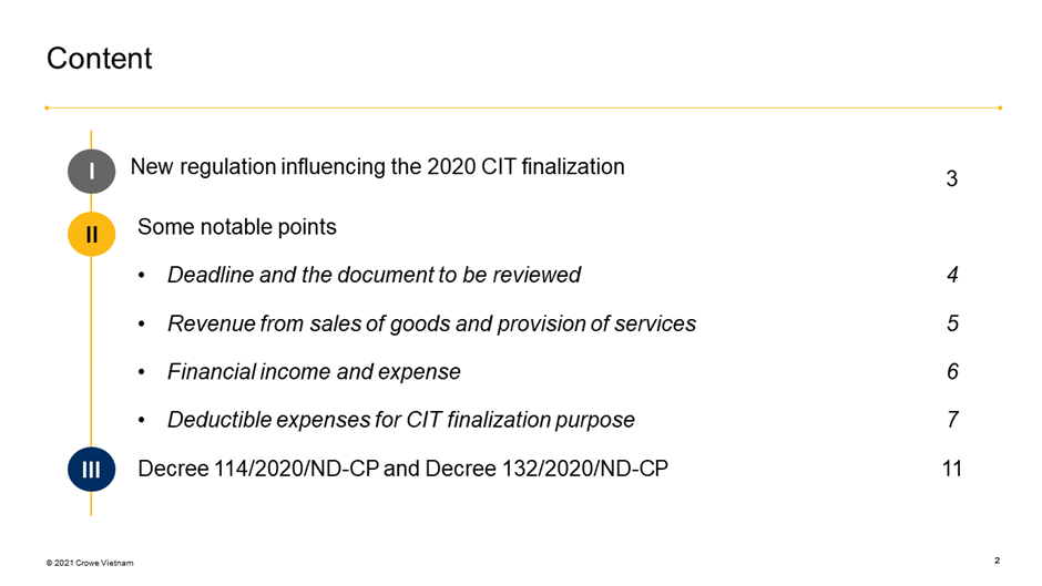 2020 Tax Finalization - Slide 2