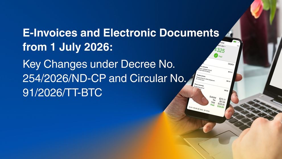 E-Invoices and Electronic Documents from 1 July 2026