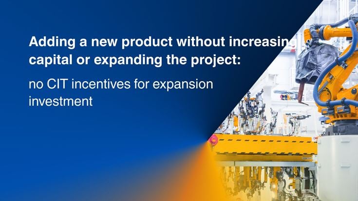 Adding a new product without increasing capital or expanding the project