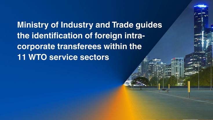 Official Letter 7873/BCT-KHTC: Ministry of Industry and Trade guides the identification of foreign intra-corporate transferees within the 11 WTO service sectors