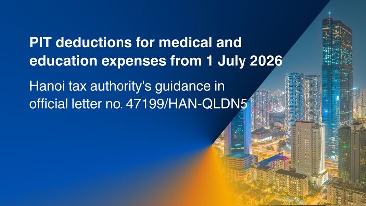 PIT deductions for medical and education expenses from 1 July 2026 
