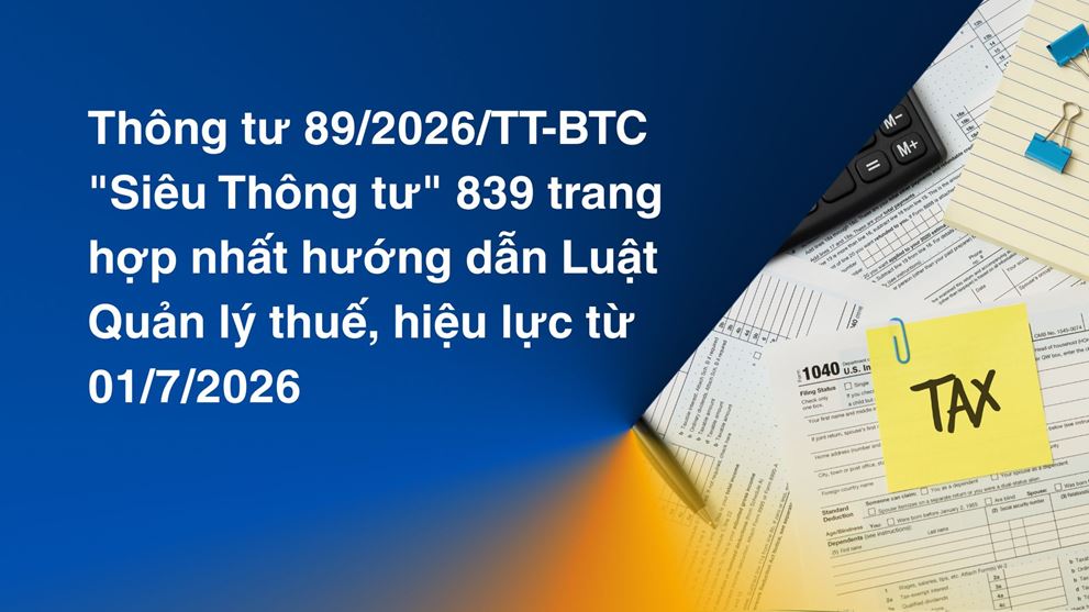 Thông tư 89/2026/TT-BTC