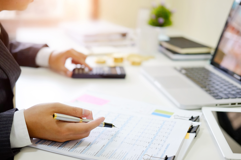 Approval and reconciliation records supporting an accounting process