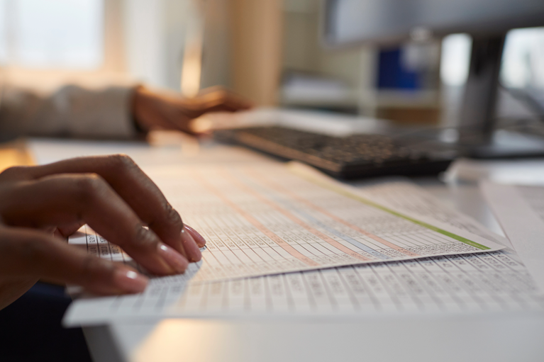 The invoice carries the transaction into compliance