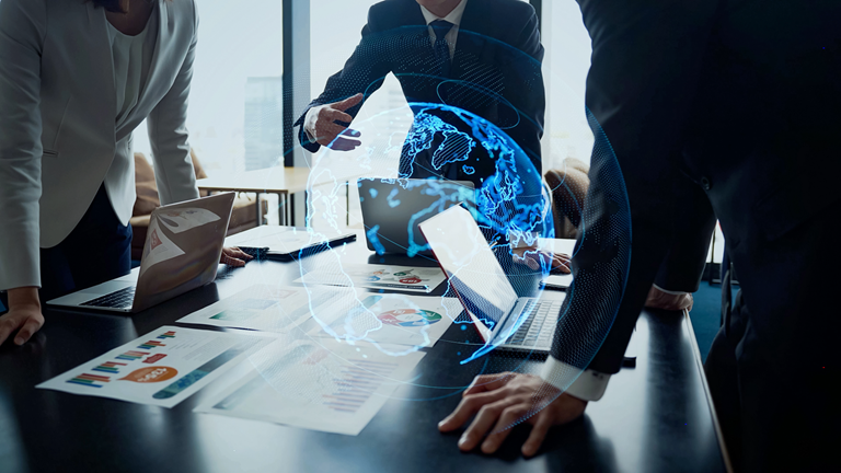 Professionals reviewing intercompany transaction documents