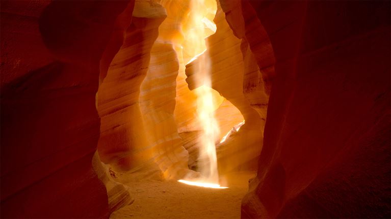 Light revealing a clear path through uncertainty