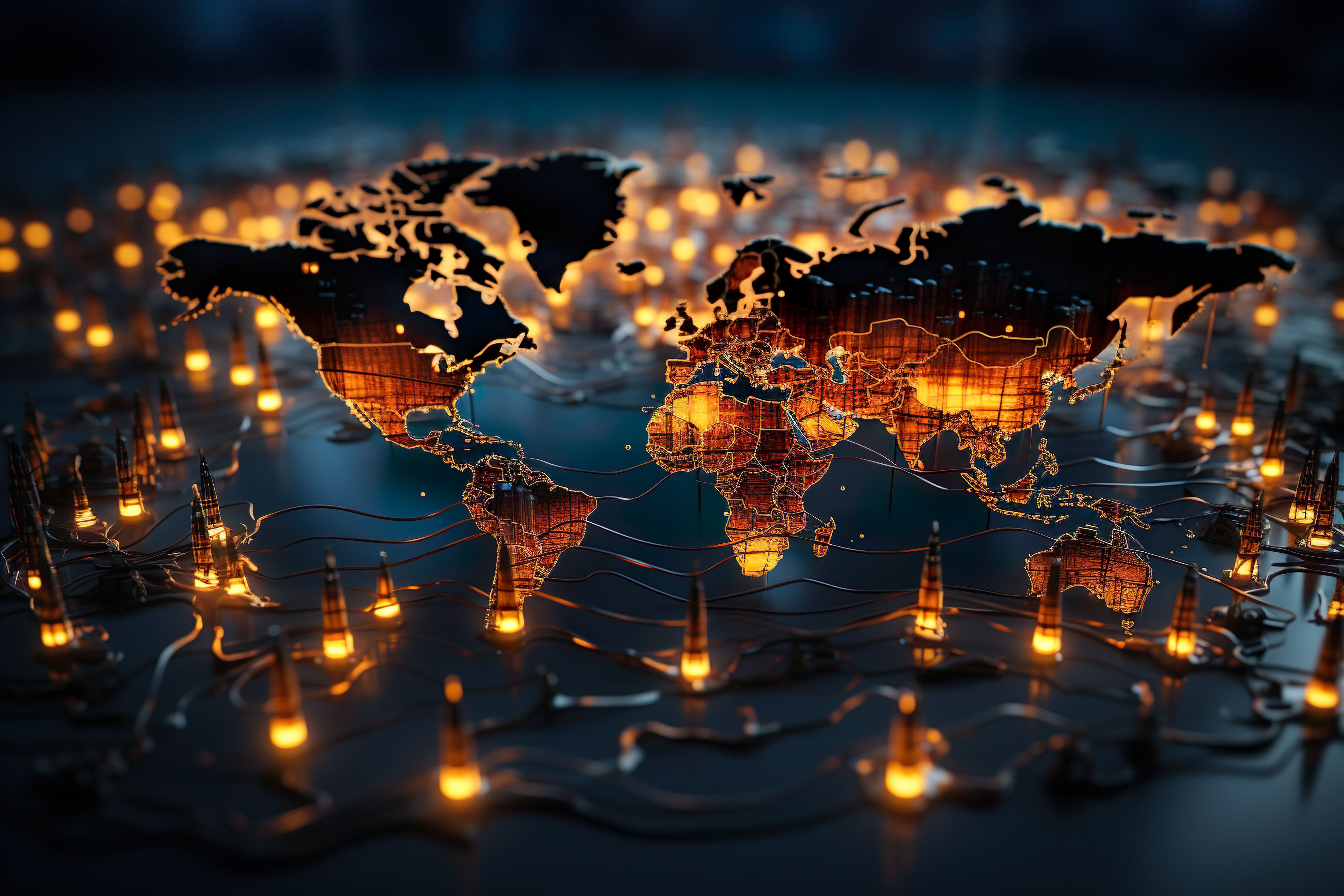 Collaboration connected Light map 